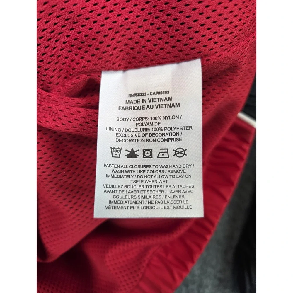 NEW Air Jordan Hooded Draft Jacket Mens Small Red Black Nike Jumpman